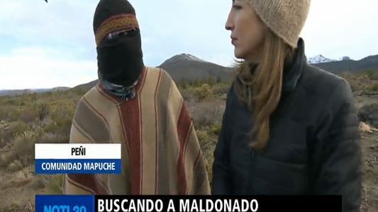 Telefe Noticias en Esquel: "Santiago Maldonado sabía bien qué defendemos aquí"