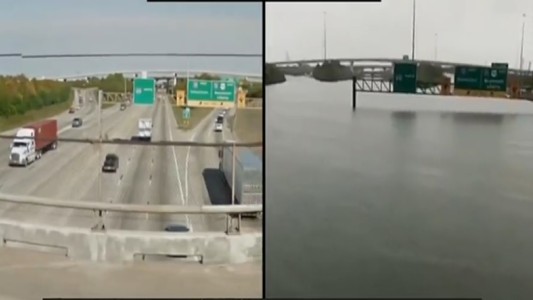 Impactantes imágenes: Houston, antes y después de Harvey