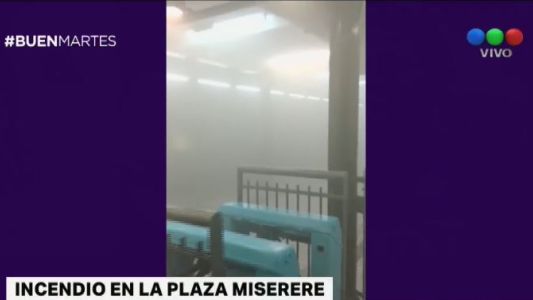 Se incendió la estación Plaza Miserere de subte y murió una persona