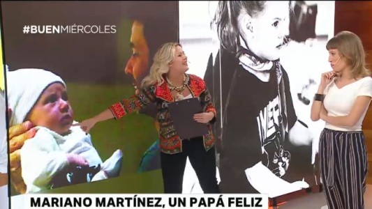 Mariano Martínez, un papá feliz