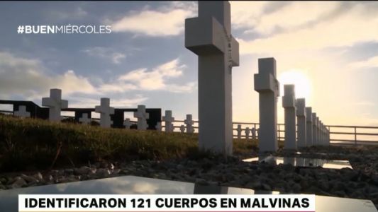 Identificaron 121 cuerpos en Malvinas