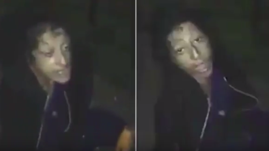 Video escalofriante: el momento en el que una consumidora de droga spice se transforma en zombie