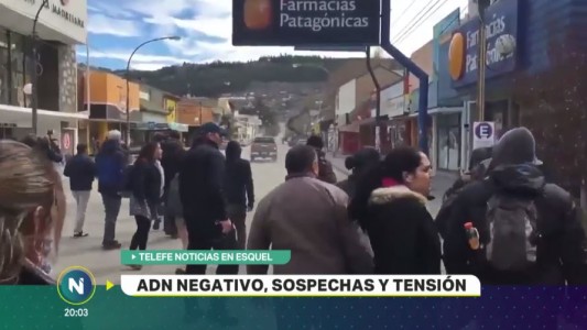 Telefe Noticias en Esquel: ADN negativo, sospechas y tensión