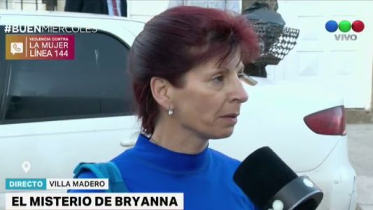 Tía de Bryanna: "Cuando ella quiera contar, nos dirá qué pasó"