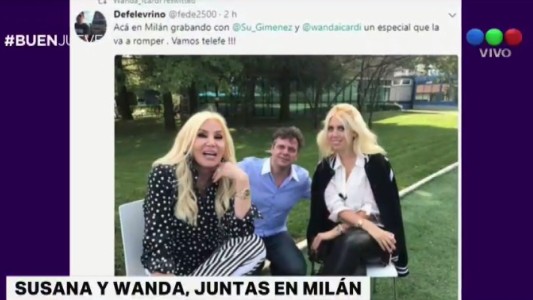 Susana y Wanda, juntas en Milán