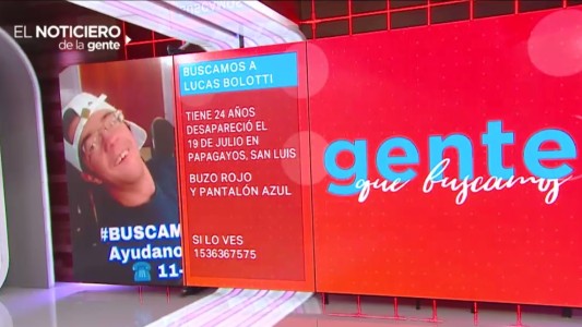 Gente que buscamos: Lucas Bolotti