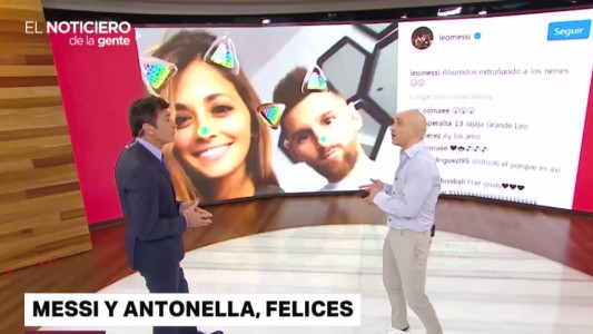 Messi y Antonella, "aburridos y extrañando a los nenes"
