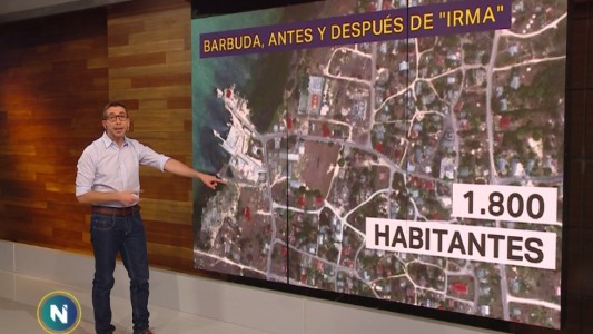Barbuda, antes y después de Irma