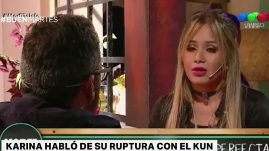 Karina habló de su ruptura con el Kun Agüero