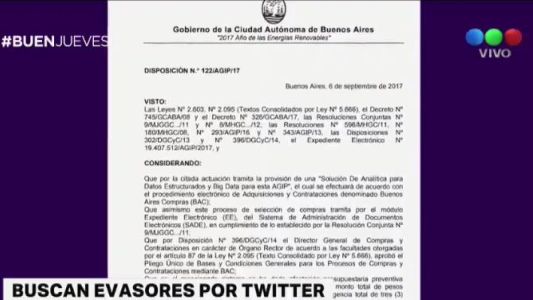 El gobierno porteño buscará en Twitter a posibles evasores impositivos