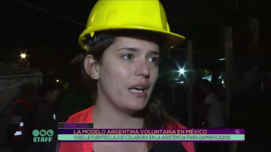 La modelo argentina que coordina la ayuda en la Ciudad de México
