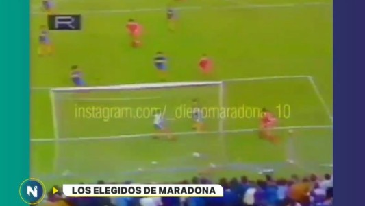 Diego Maradona eligió sus mejores goles