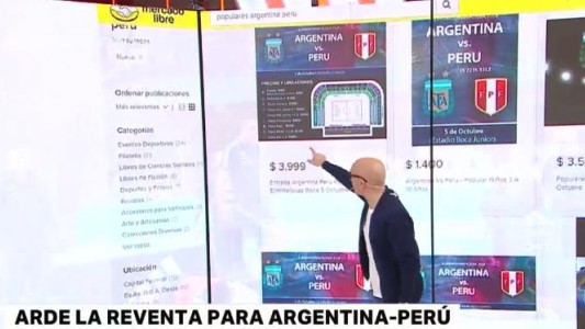 Escándalo por la reventa de entradas para Argentina-Perú