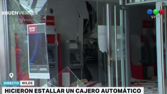 Hicieron explotar un cajero automático par robar