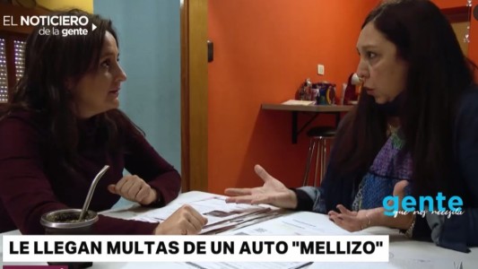#GenteQueNosNecesita: le llegan multas de un auto mellizo