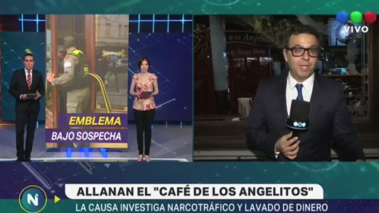 Por lavado de dinero narco, Gendarmería allanó el Café de "Los Angelitos"