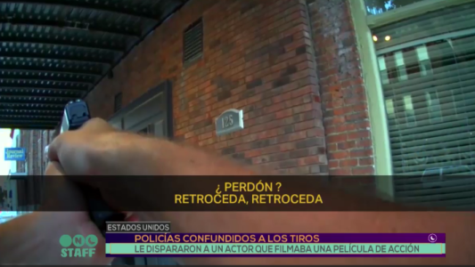 Policías confundidos: a los tiros en un set de filmación