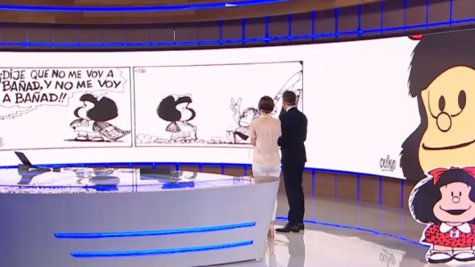 La columna de Mafalda: los chicos no se quieren bañar