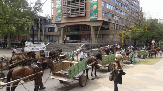 Carreros, cartoneros y recicladores urbanos rechazan el cambio de caballos por motos