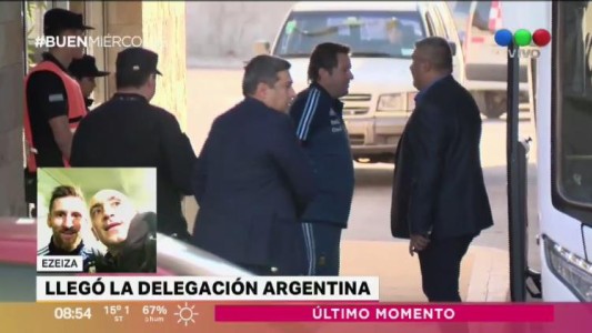 Ya llegó parte del plantel de la selección
