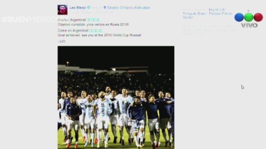 Messi: "Objetivo cumplido, ¡nos vemos en Rusia 2018!"