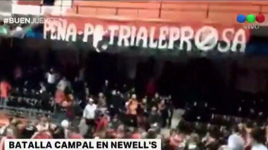 Batalla campal en Newell's
