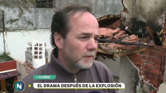 El drama después de la explosión en Flores