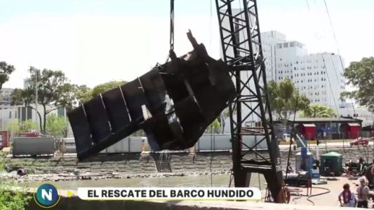 El rescate del barco hundido