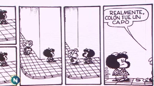 La columna de Mafalda sobre el 12 de octubre