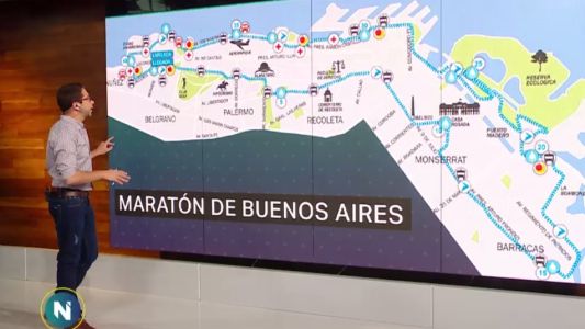 Maratones y cortes de calles para el domingo