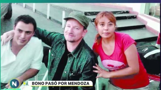 Bono pasó por Mendoza