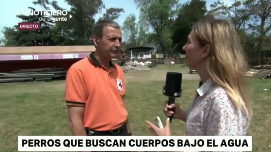 Así se entrena a los perros para que encuentren cuerpos debajo del agua