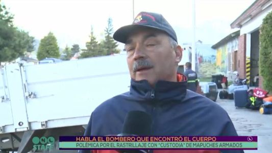 Bombero que encontró el cuerpo: "Los perros marcaron la zona"