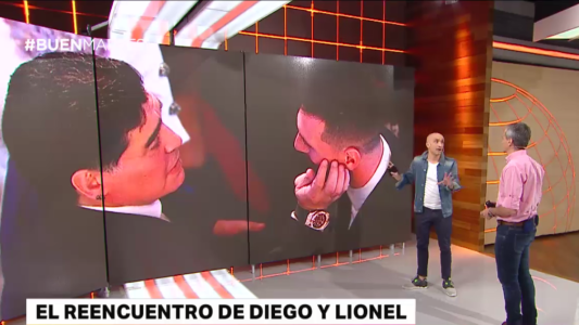 El reencuentro de Diego y Lionel