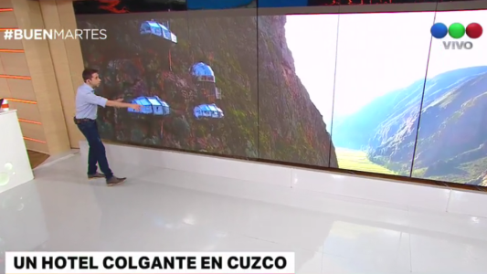 El increíble hotel colgante en Cuzco