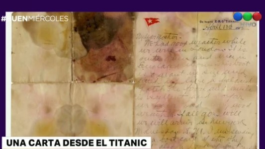 Subastaron una carta del "Titanic", escrita un día antes del naufragio