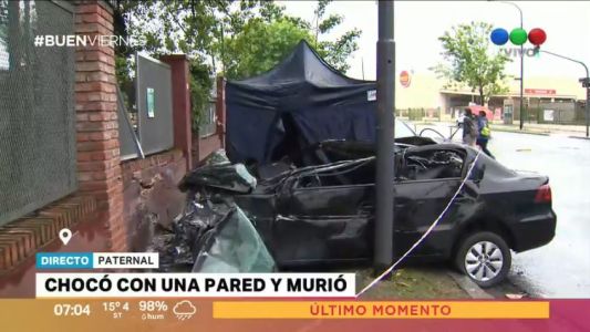 Chocó contra una pared y murió