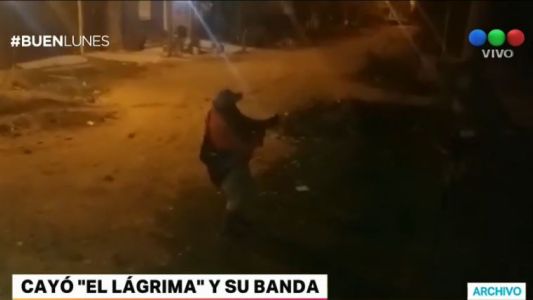 Cayó "El lágrima" y su banda