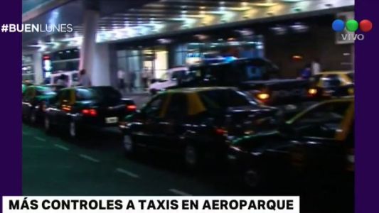 Más controles a taxis en Aeroparque