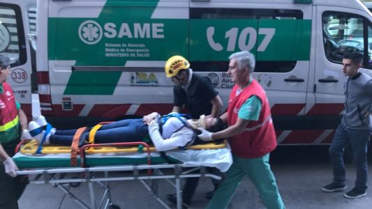 Siete heridos por la caída de un ascensor en edificio de la avenida Paseo Colón