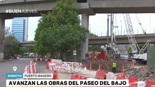 Avanzan las obras del Paseo del Bajo