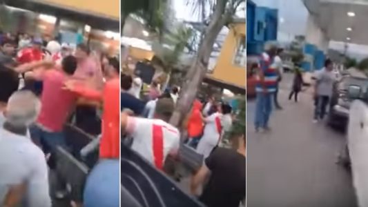 Superclásico violento: hinchas de Boca y River se pelearon en un bar