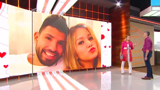 Kun Agüero y la Princesita Karina, reconciliados