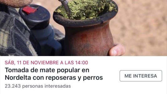 Después del audio viral, convocan a una mateada en Nordelta