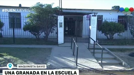 Detonaron una granada hallada debajo de un pupitre