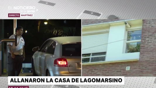 Allanaron la casa de Lagomarsino durante 13 horas