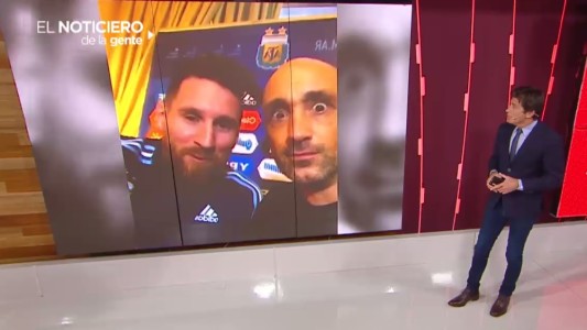 Rama con Messi, en Rusia