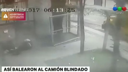 Video: así balearon al camión blindado