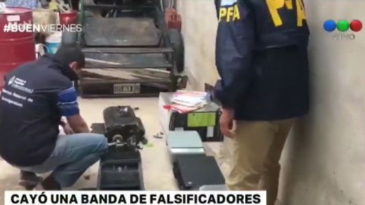 Cayó una banda de falsificadores