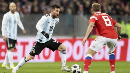 Argentina empata con Rusia en el primer amistoso de la gira